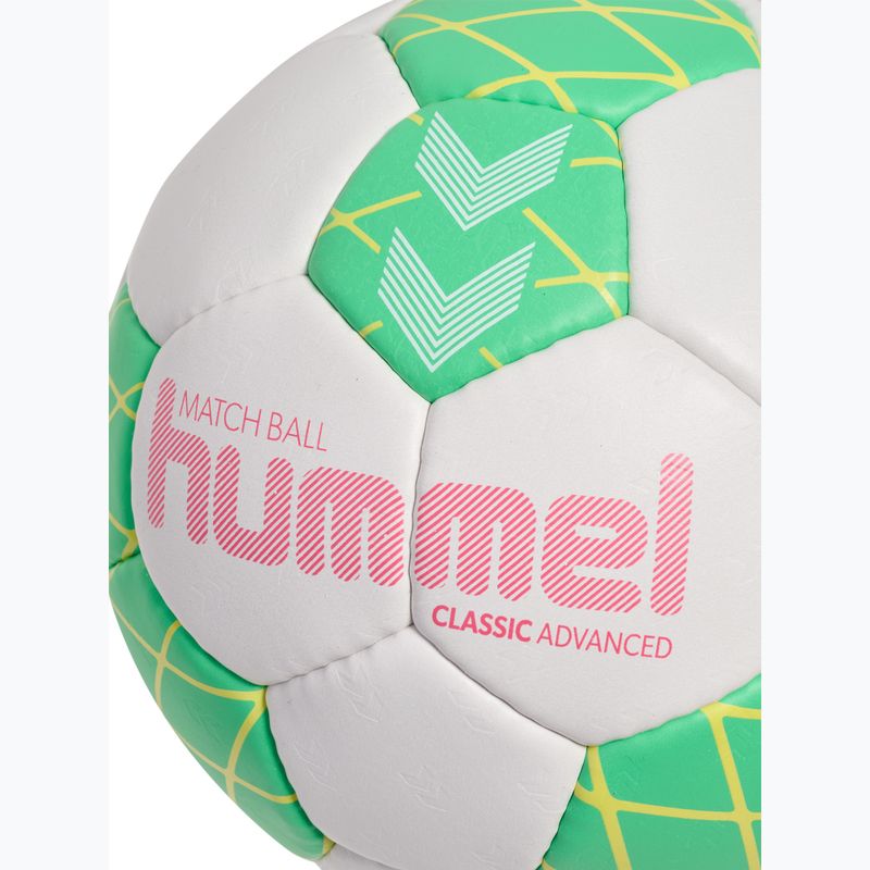 Loptu na hádzanú Hummel Classic Advanced HB off white/green/yellow size 2 4