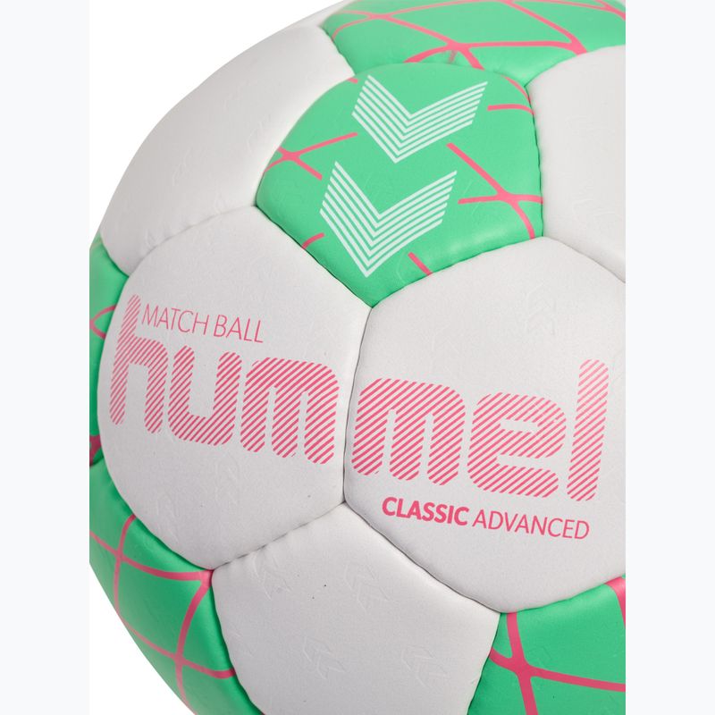 Loptu na hádzanú Hummel Classic Advanced HB off white/green/red size 3 4