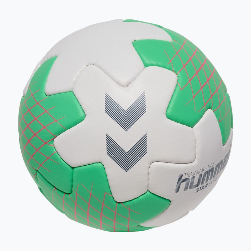 Loptu na hádzanú Hummel Star Elite HB off white/green/red size 2 2