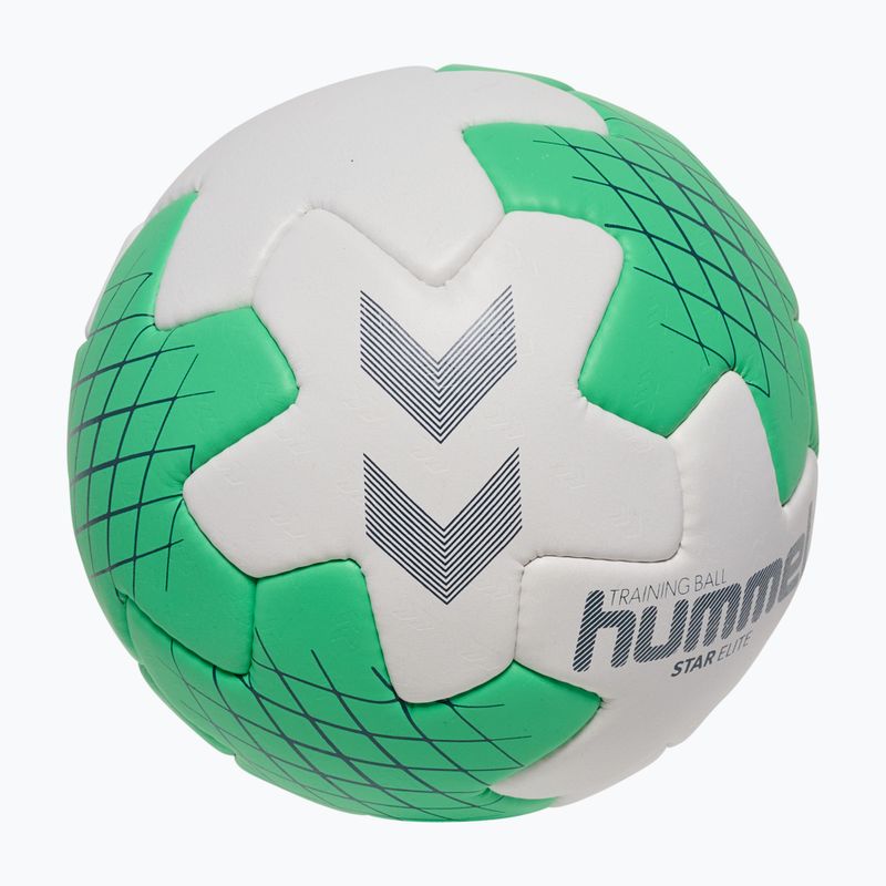 Loptu na hádzanú Hummel Star Elite HB white/green/marine size 3 2