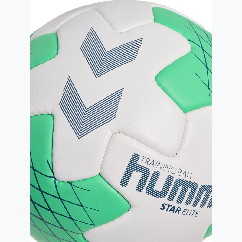 Loptu na hádzanú Hummel Star Elite HB white/green/marine size 3 4