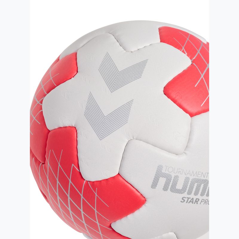 Loptu na hádzanú Hummel Star Pro HB off white/red/silver size 2 4