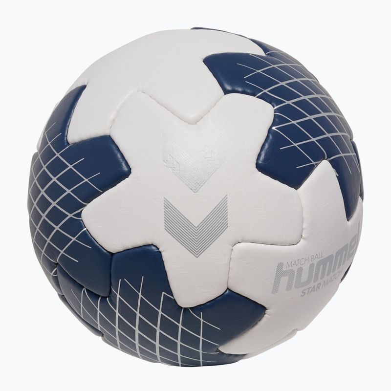 Loptu na hádzanú Hummel Star Mach white/marine/silver size 2 2