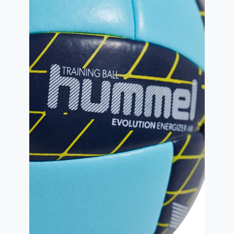 Loptu na hádzanú Hummel Evolution Energizer AR HB light blue/marine/yellow size 3 2
