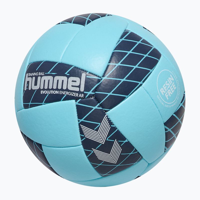 Loptu na hádzanú Hummel Evolution Energizer AR HB light blue/marine size 1