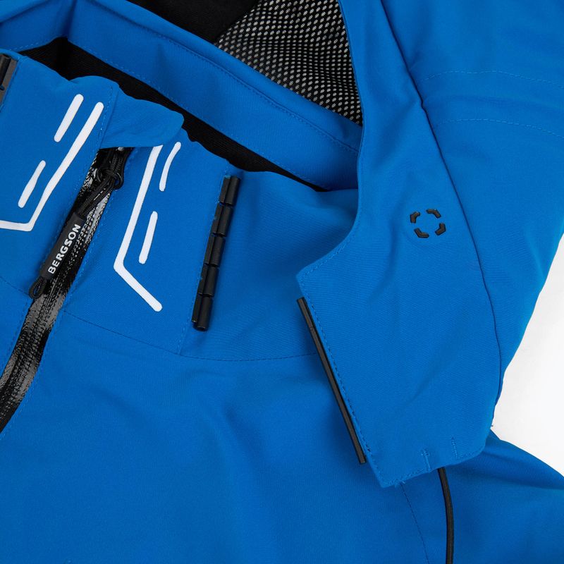Pánska lyžiarska bunda BERGSON Velox Stx ibiza blue/white 6