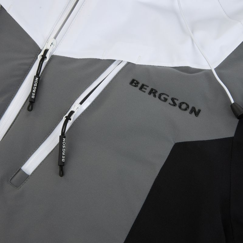 Pánska lyžiarska bunda BERGSON Velox Stx white/grey 4