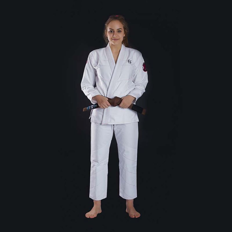 Ground Game dámske BJJ GI 'Sakura' biele GISAKWHF1 2