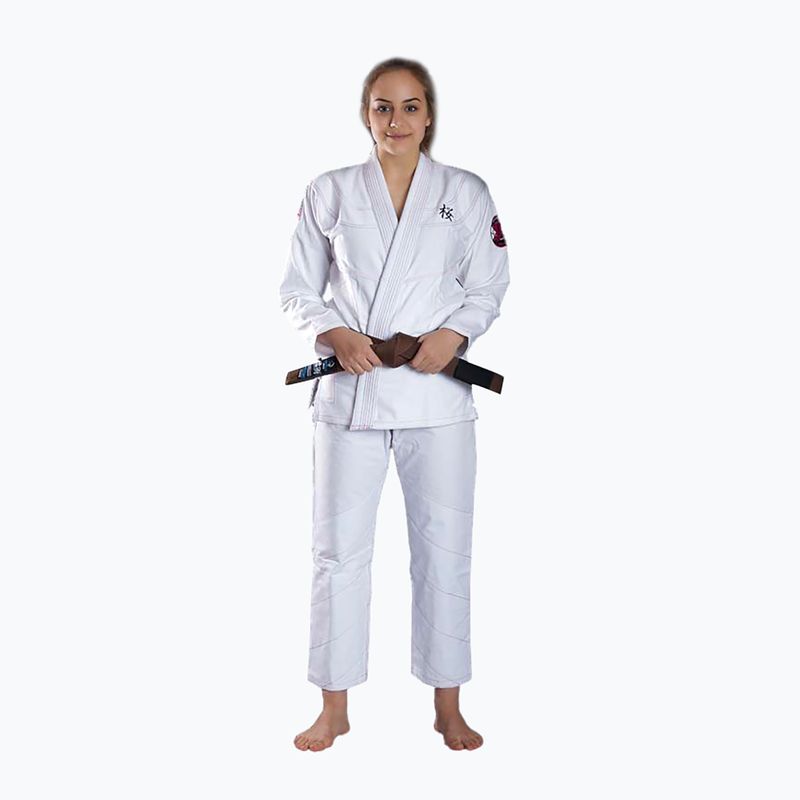 Ground Game dámske BJJ GI 'Sakura' biele GISAKWHF1