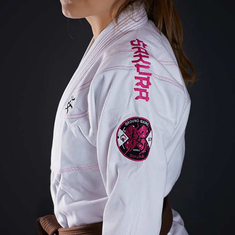 Ground Game dámske BJJ GI 'Sakura' biele GISAKWHF1 5