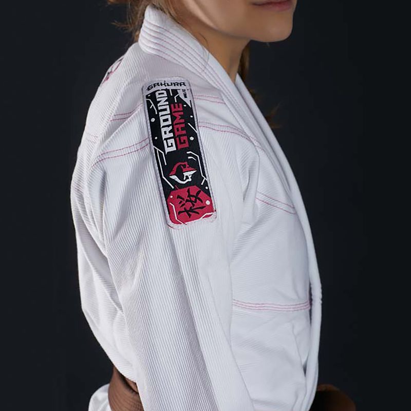 Ground Game dámske BJJ GI 'Sakura' biele GISAKWHF1 6