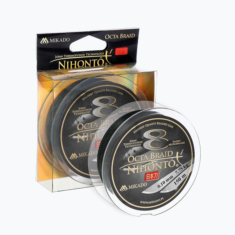 Mikado Nihonto Octa Braid spinningová šnúra čierna Z24G-008