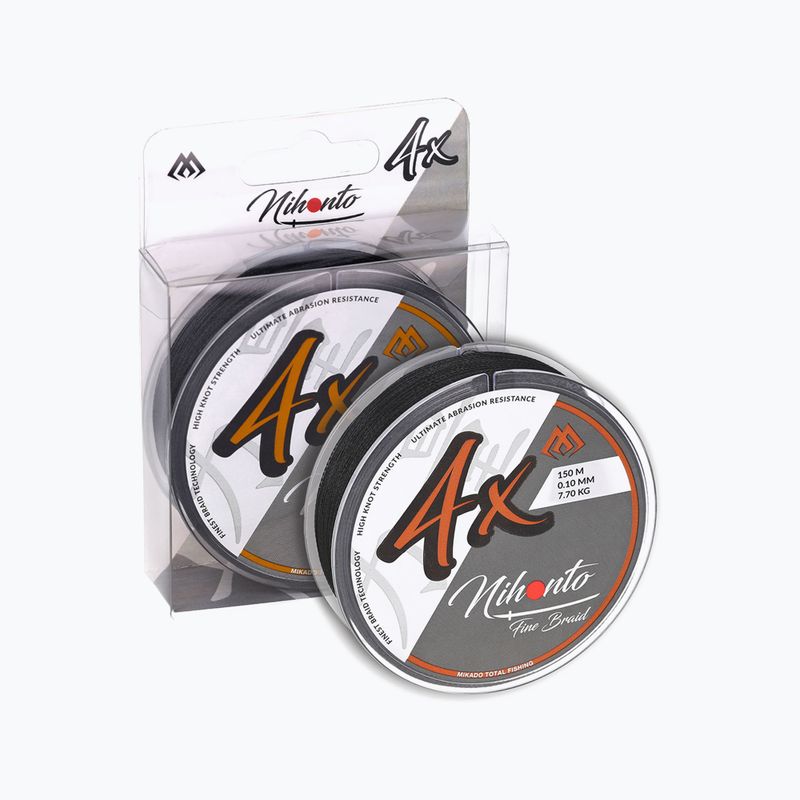 Spiningová šnúra Mikado Nihonto Fine Braid čierna Z19B-008