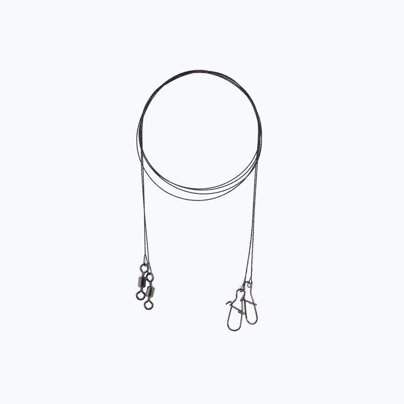 Mikado Tungsten Jaws Extralight spinning leader 2.5kg 2ks čierna ZGJ04-15-2.5