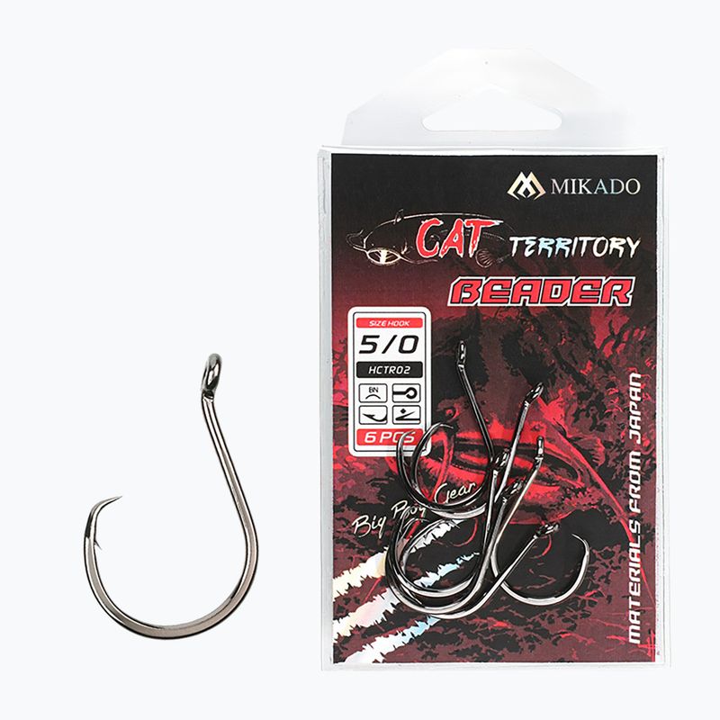Mikado Cat Territory Beader 5ks strieborných sumčích háčikov HCTR02-7/0