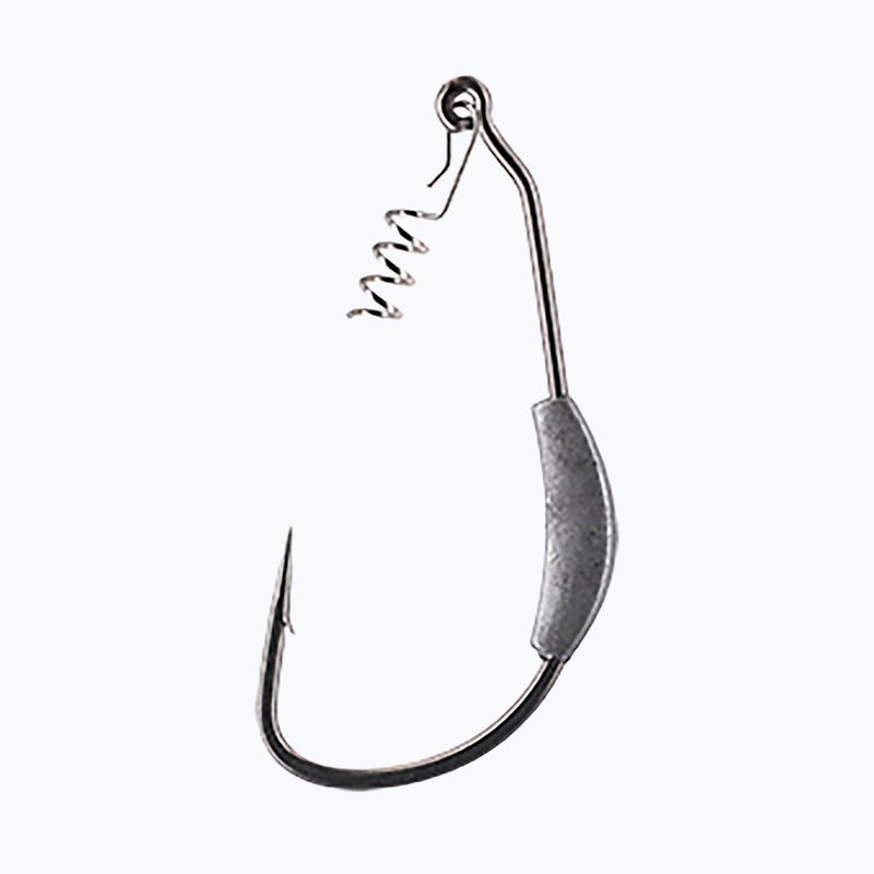 Mikado čeľuste Offset Lure Hook s skrutkou zaťaženie 7G 3ks strieborná HJA04 2