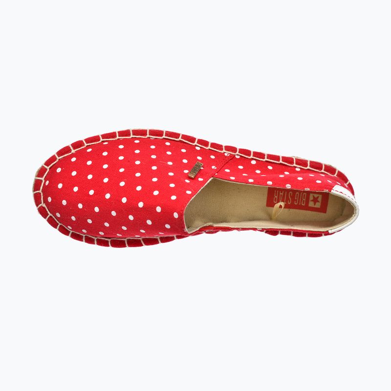 Dámske espadrilky BIG STAR JJ274866 červené 6