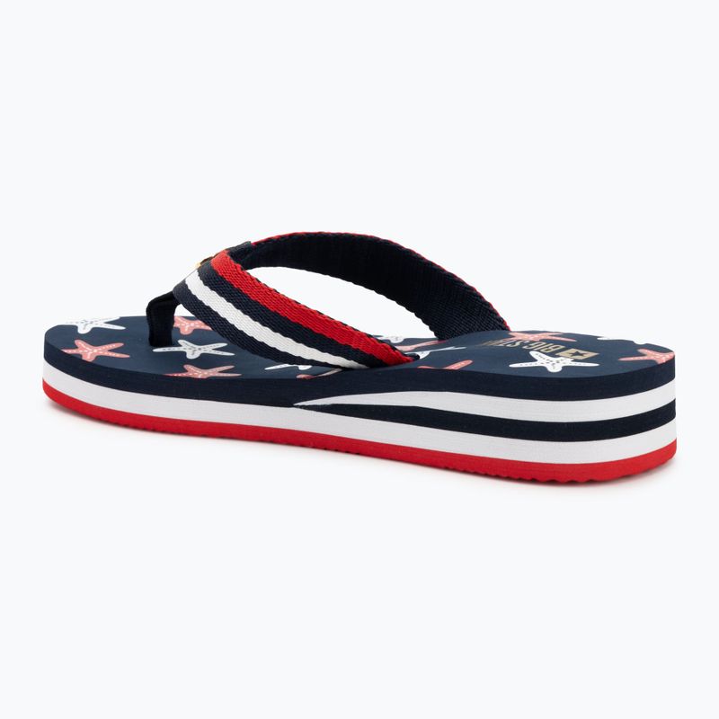 Dámske žabky BIG STAR RR274A127 navy blue / red 3