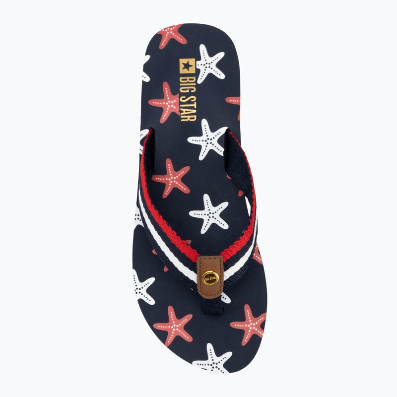 Dámske žabky BIG STAR RR274A127 navy blue / red 5