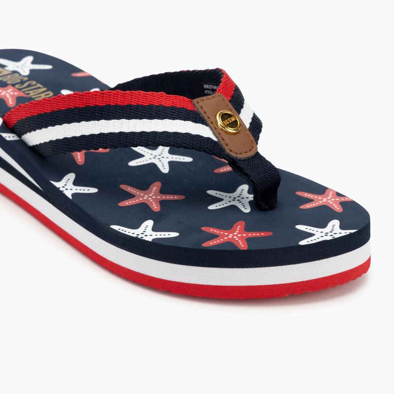 Dámske žabky BIG STAR RR274A127 navy blue / red 7