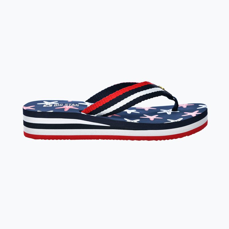 Dámske žabky BIG STAR RR274A127 navy blue / red 8
