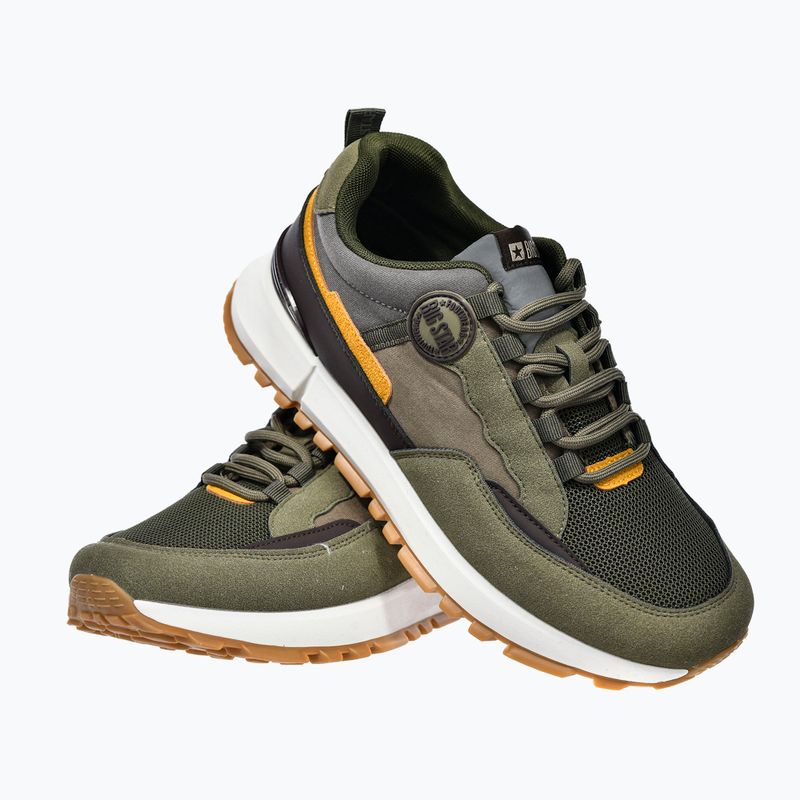 Pánske topánky BIG STAR RR174280 khaki/dark brown/grey 8