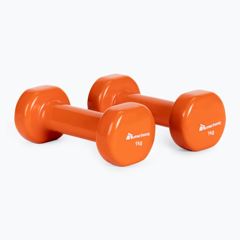 Činky Meteor 2 x 1 kg oranžové 30182