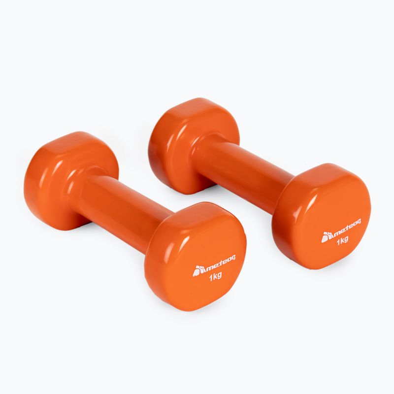 Činky Meteor 2 x 1 kg oranžové 30182 2