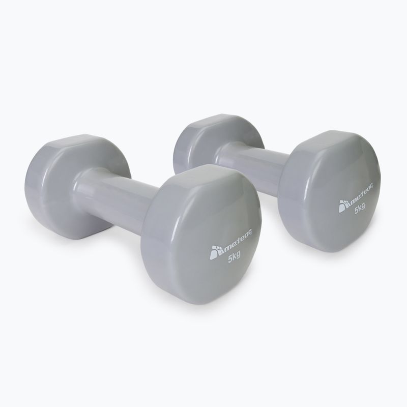 Činky Meteor 2 x 5 kg sivé 30187