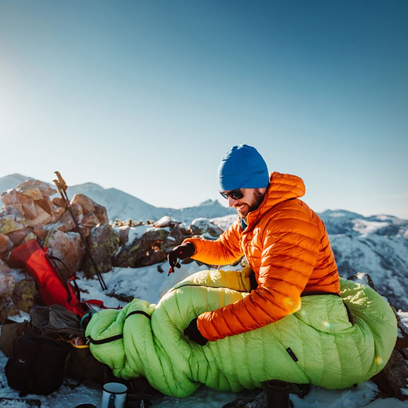 Spací vak AURA AR 600 195 cm limetkovo zelený 16