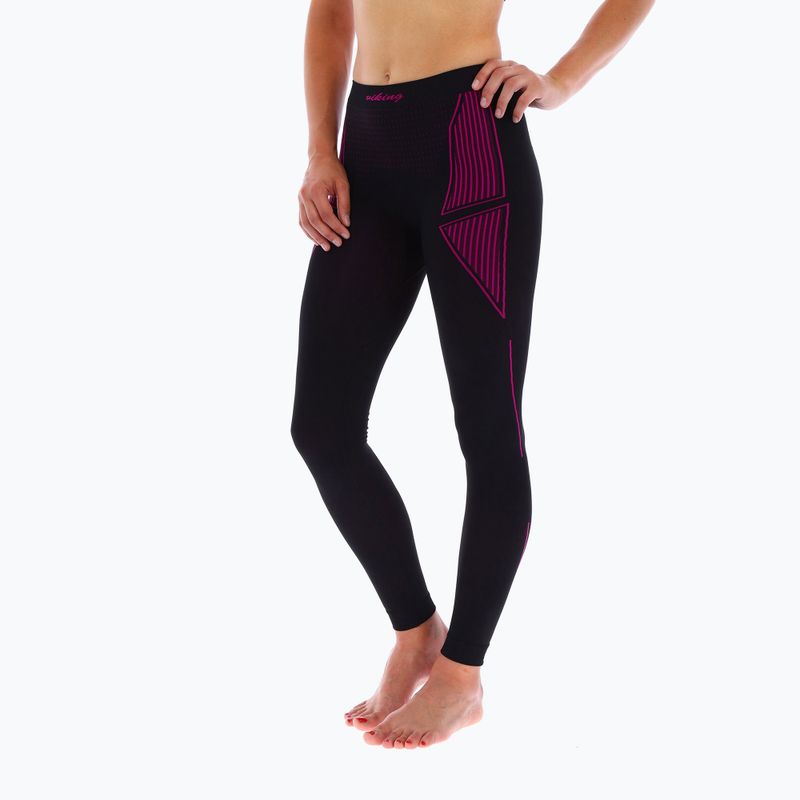 Dámske termo nohavice Viking Etna black/pink 500/21/3092