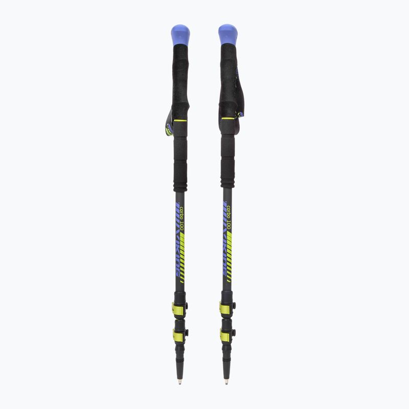 Trekingové palice Viking Carbo Lite limetková/modrá 5