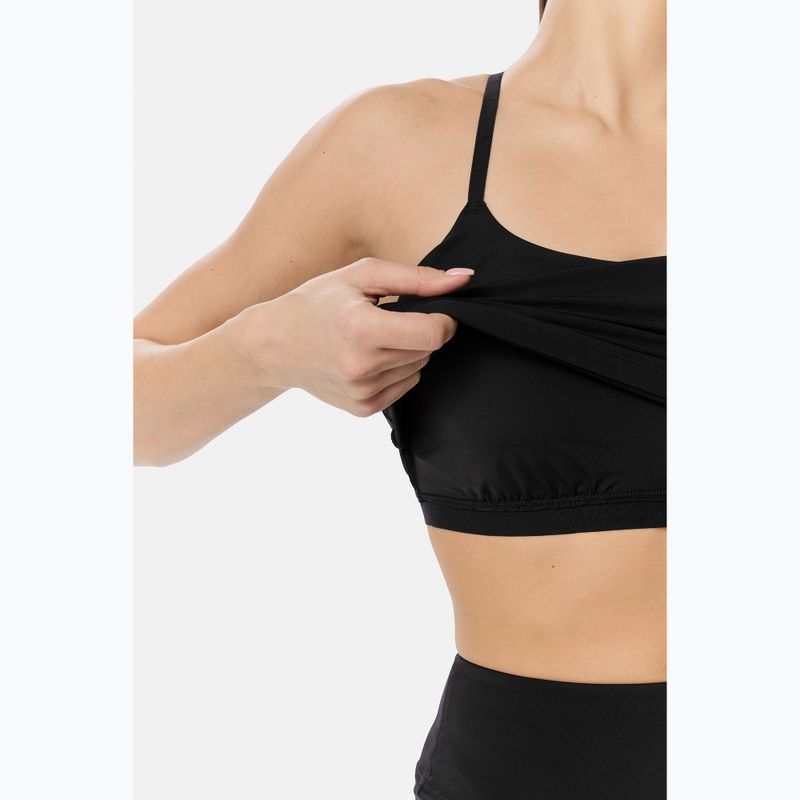 Dámske tréningové tričko Cardio Bunny With Built-in Black bra 5
