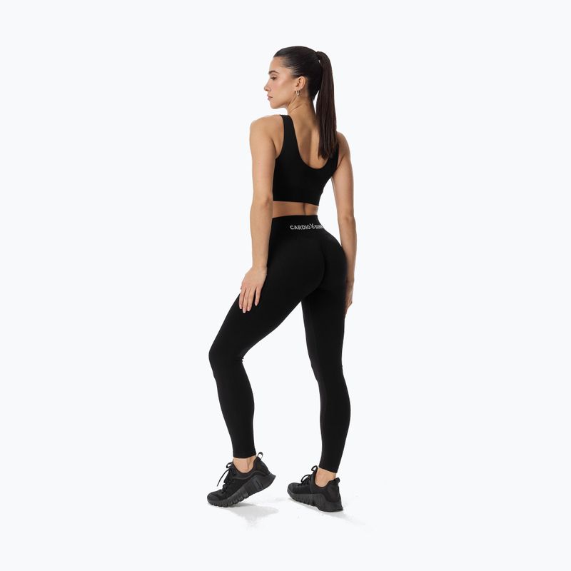 Dámske tréningové legíny Cardio Bunny Seamless Push-Up black 3