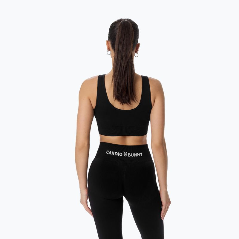 Dámske tréningové legíny Cardio Bunny Seamless Push-Up black 5
