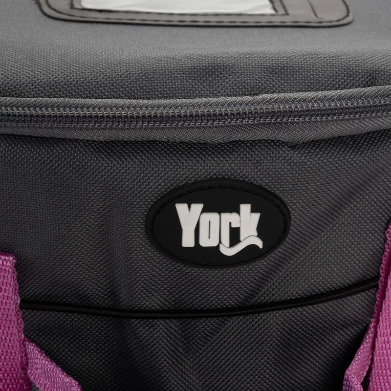 York taška na jazdecké potreby uzamykateľná šedá lila 280108 3