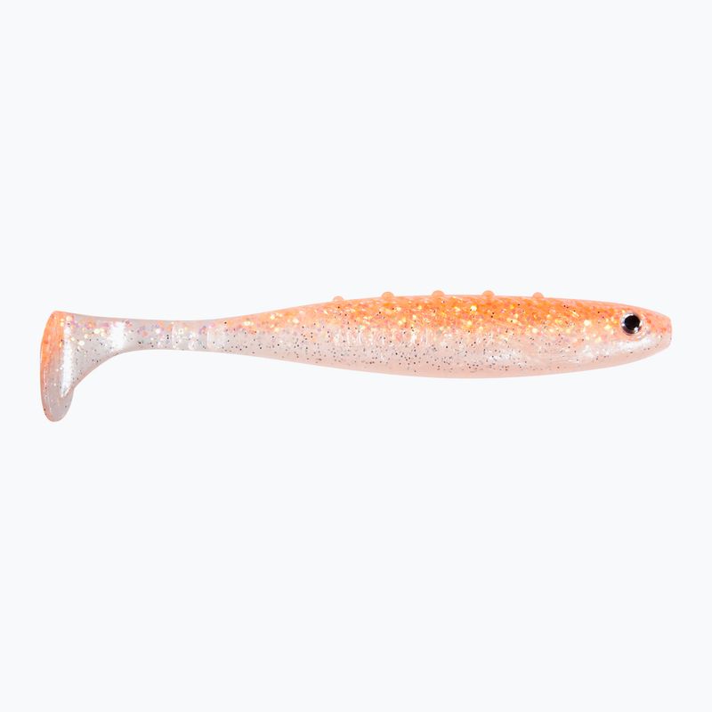 Dragon V-Lures Aggressor Pro 2 pearl-clear silver orange glitter rubber lure CHE-AG50D-01-921