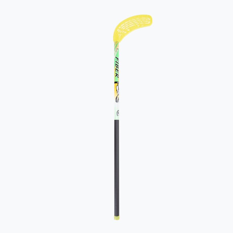 Unibros Fiber floorball set 10 tyčí + 5 loptičiek zeleno-žltá 02807 3