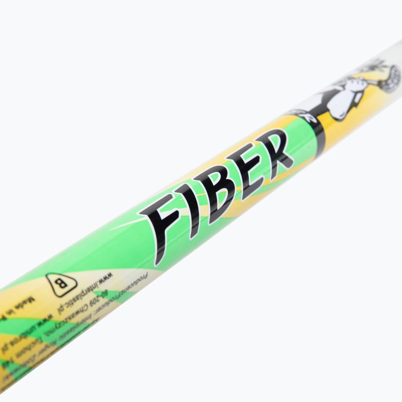 Unibros Fiber floorball set 10 tyčí + 5 loptičiek zeleno-žltá 02807 4