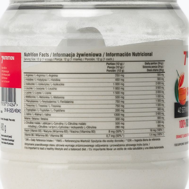 EAA Perfect 7Nutrition aminokyseliny 480g oranžová 7Nu000393 3