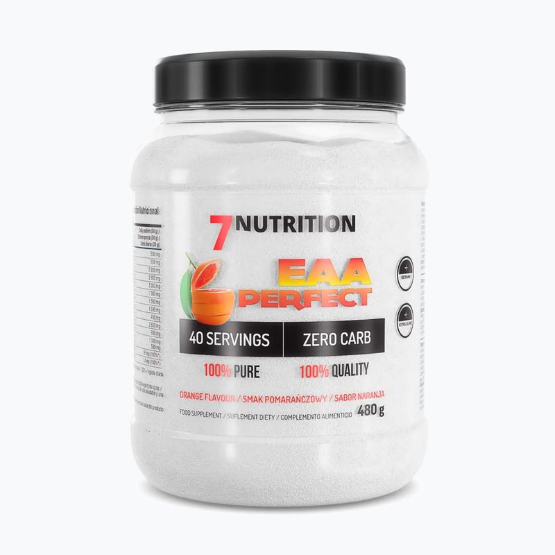 EAA Perfect 7Nutrition aminokyseliny 480g oranžová 7Nu000393