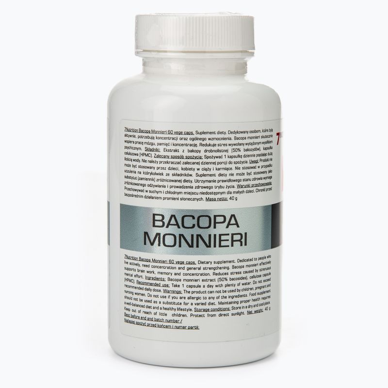 Bacopa Monnieri 7Nutrition 550 mg pamäť a koncentrácia 60 kapsúl 7Nu000426 2