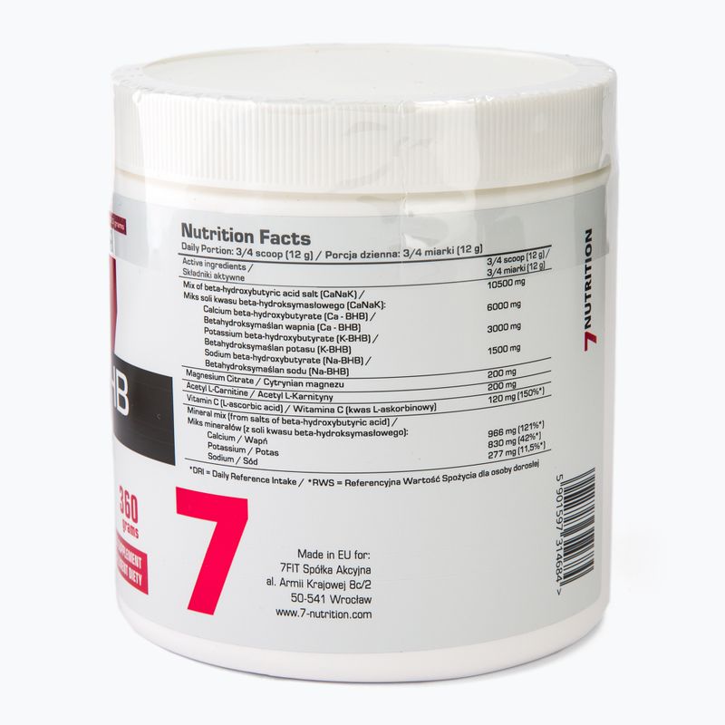 Keto BHB 7Nutrition podpora ketogénnej diéty 360g citrón 7Nu000417 3