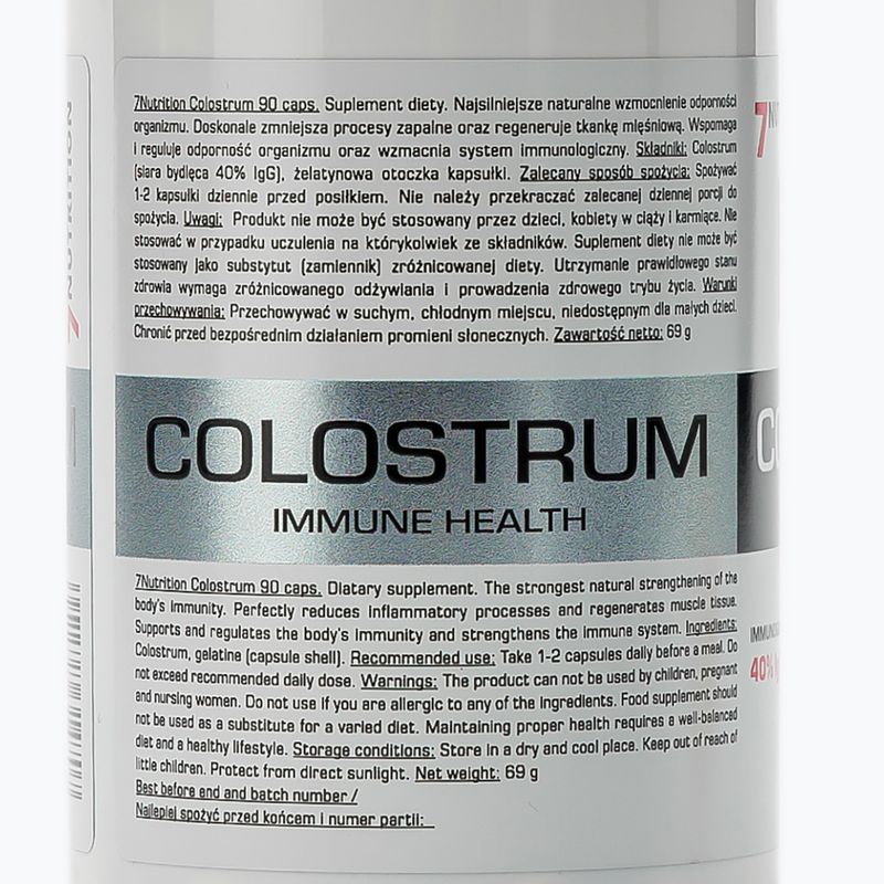 Kolostrum 600mg 7Nutrition imunitný systém 90 kapsúl 7Nu000434 3