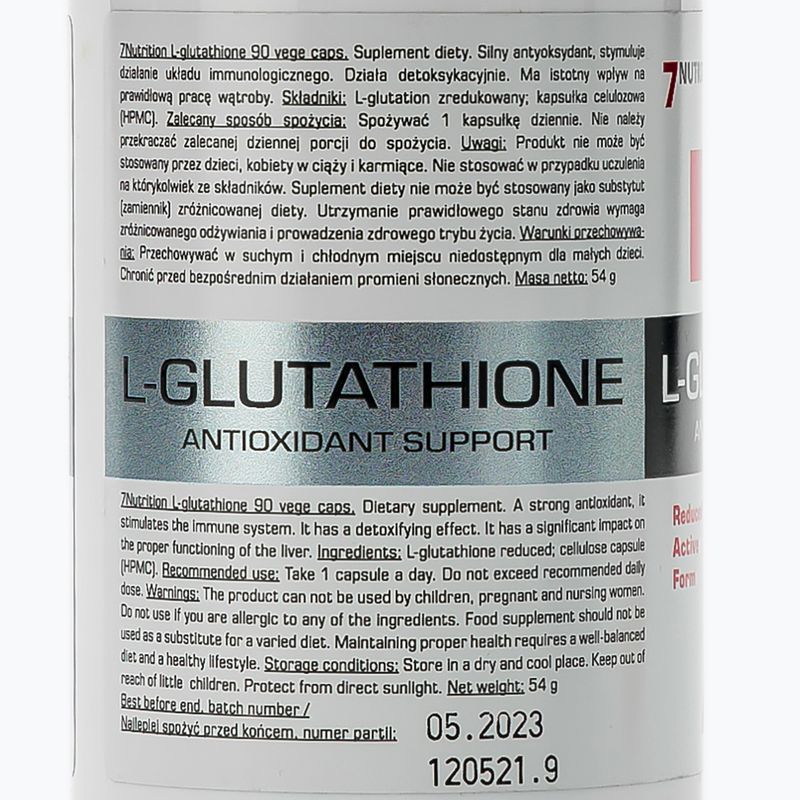 L-Glutathion 7Nutrition antioxidant 90 kapsúl 7Nu000466 2