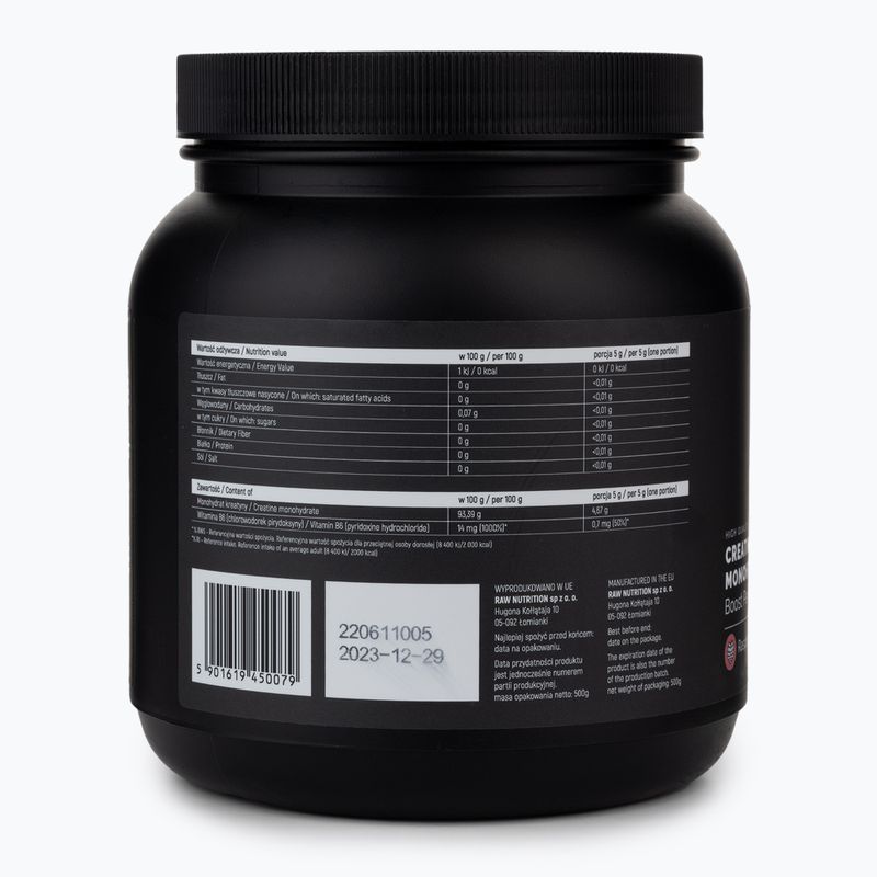 Raw Nutrition kreatín monohydrát 500g malina MONO-59016 2