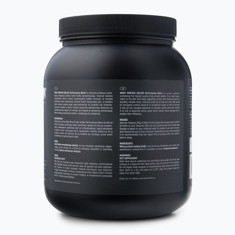 Izolát srvátkového proteínu Raw Nutrition 900g čokoláda WPI-59017 2
