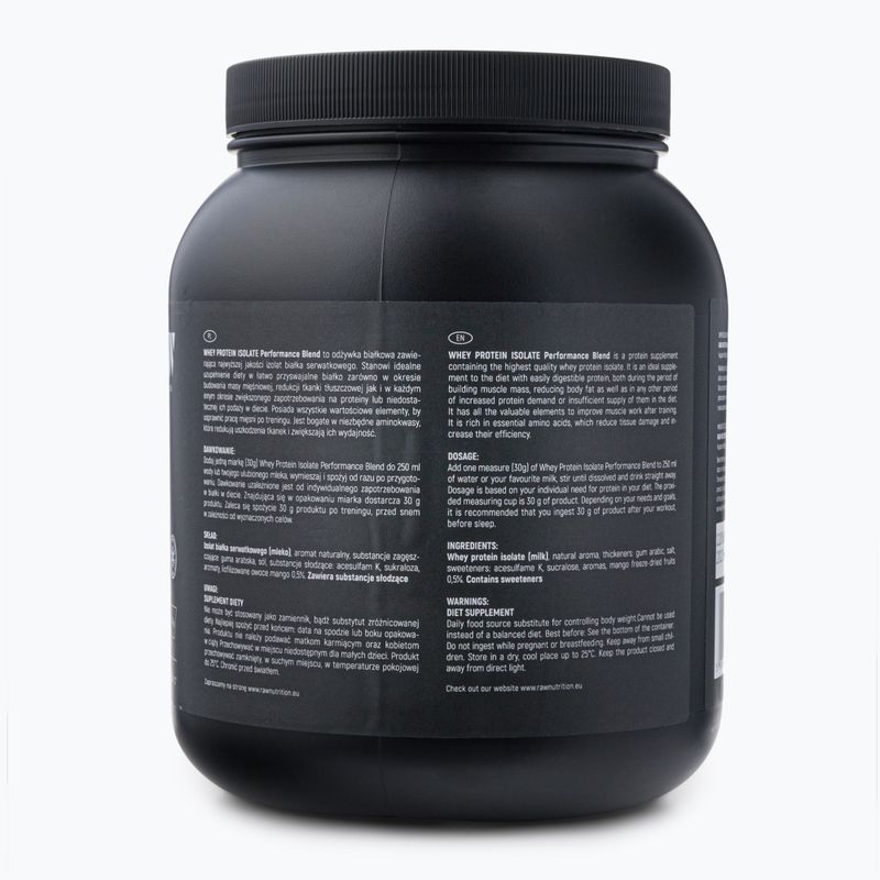 Izolát srvátkového proteínu Raw Nutrition 900g mango WPI-59017 2