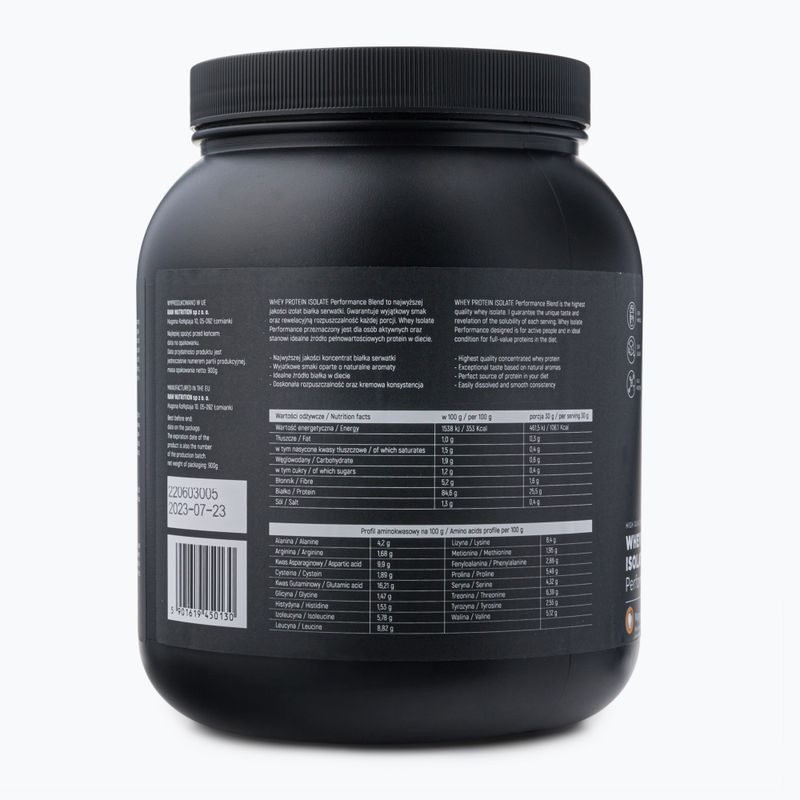 Izolát srvátkového proteínu Raw Nutrition 900g mango WPI-59017 3
