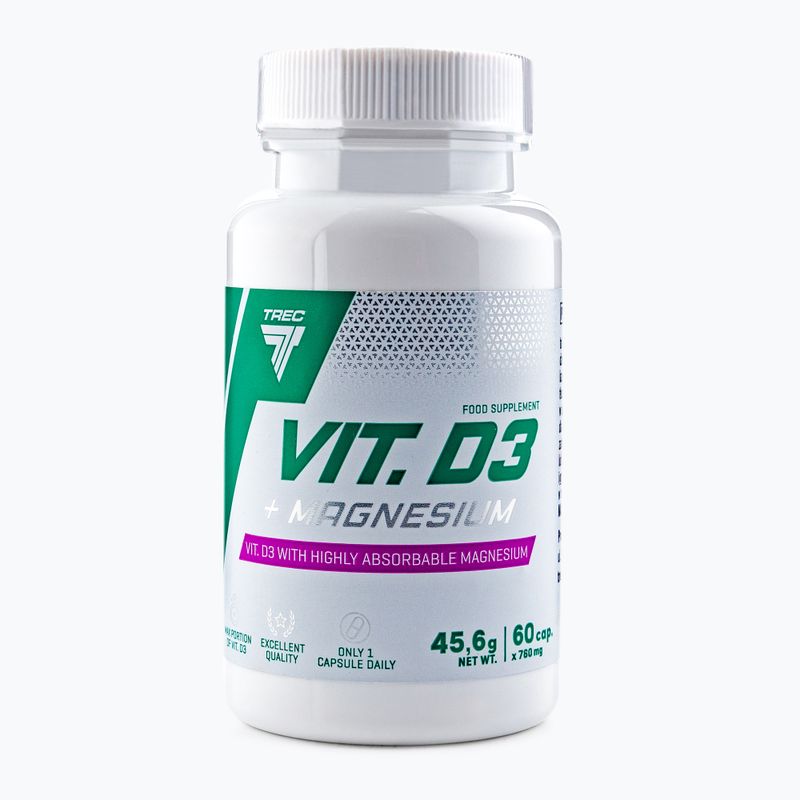 Vitamín D3 + horčík Trec vitamín D3 + horčík 60 kapsúl TRE/814